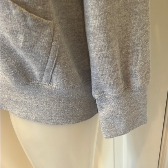 New Gray Women's Hoodie Sweater with pink butterfly logo size Large - Picture 4 of 6